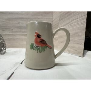 Vintage Stonewall Kitchen Ceramic Creamer with Cardinal